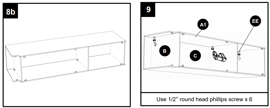 Lovmor U309624-E Pantry Tall Storage Cabinet Instructions 14