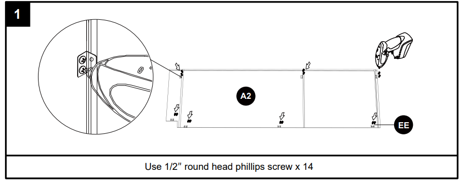 Lovmor U309624-E Pantry Tall Storage Cabinet Instructions 9