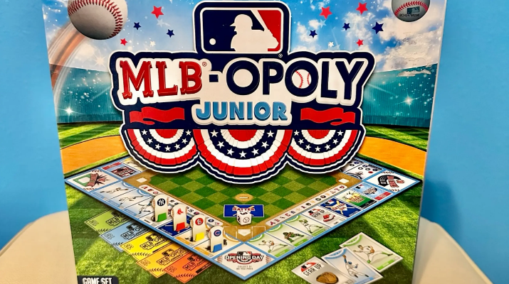 MASTERPIECES MLB OPOLY JUNIOR Family Board Game-featured