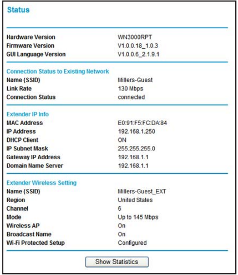 Netgear N300 WiFi Range Extender Model WN3000RP-18