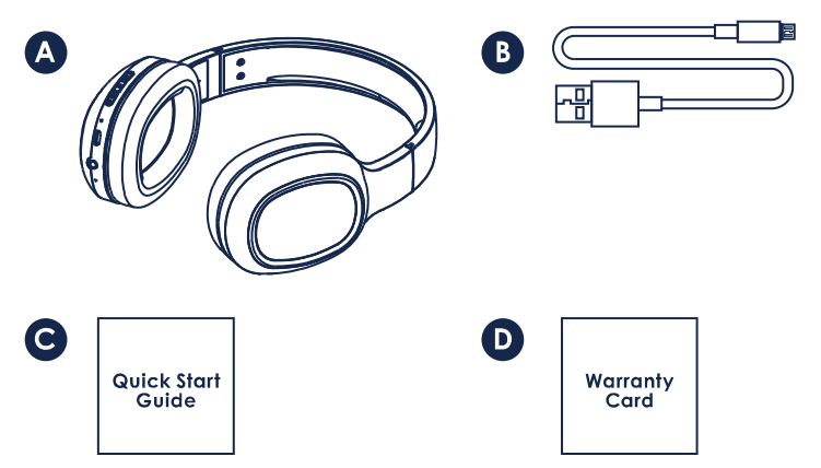 Packed Party PKHP100 Turn It Up Bluetooth Headphone User Guide 1