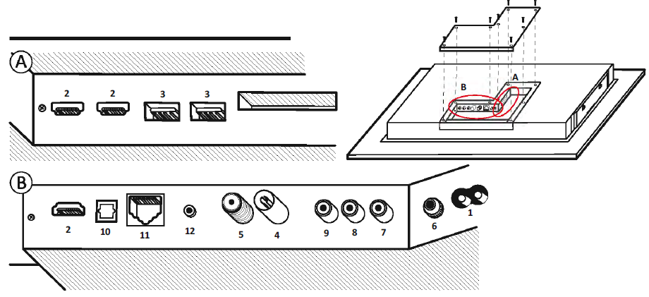 Parallel AV SM Series 65 Inch Smart Waterproof 4K UHD Mirror TV-38