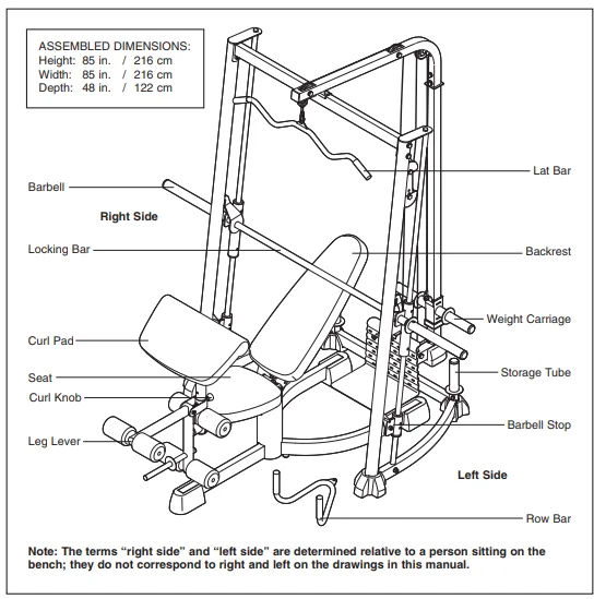Pro-Form XP 300 Weight Bench Machine User Guide 1