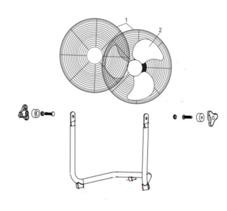 Raider RD-F2 Stage Stainless Steel 50cm Fan-3