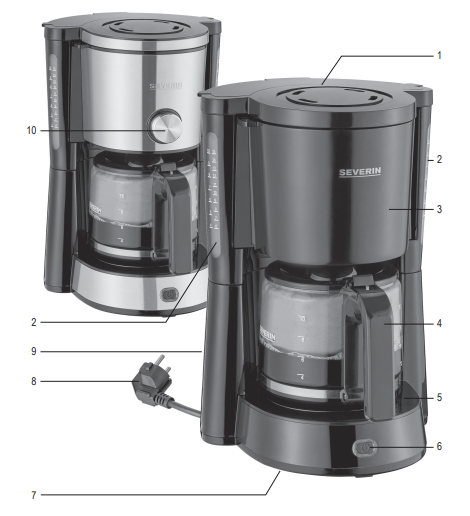 Severin KA-4820 TypeSwitch Filter Coffee Maker User Manual 1