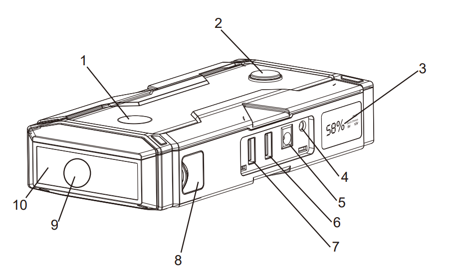 TackLife T8 Pro 1200A Peak 18000mAh Jump Starter User Manual 1