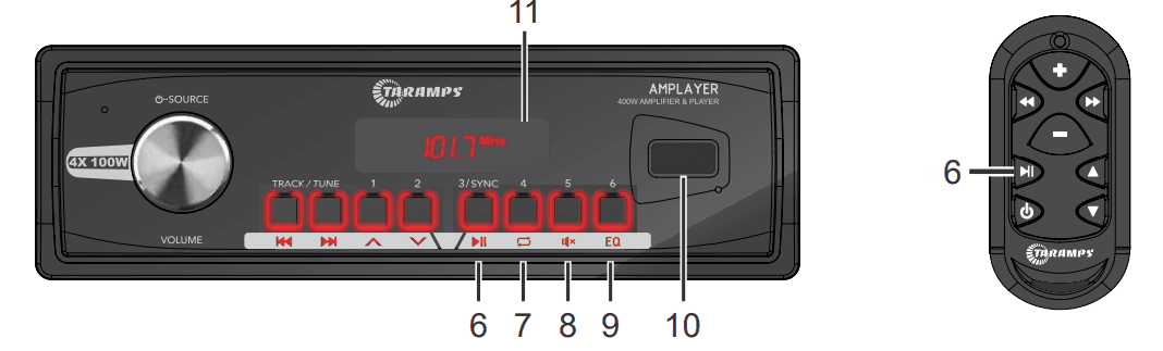 Taramps Amplayer 400 Car Stereo Player User Manual 8