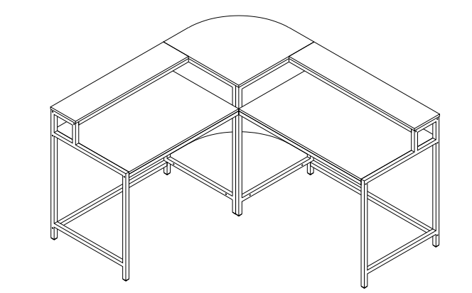 Tribesigns HOGA-F1594 L-Shaped Computer Executive Desk User Manual 13
