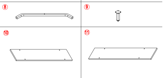 Tribesigns HOGA-F1594 L-Shaped Computer Executive Desk User Manual 3