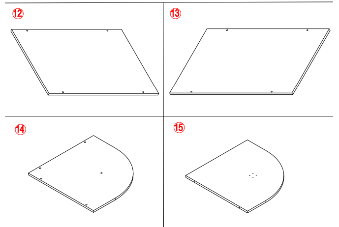 Tribesigns HOGA-F1594 L-Shaped Computer Executive Desk User Manual 4