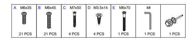 Tribesigns HOGA-F1594 L-Shaped Computer Executive Desk User Manual 5