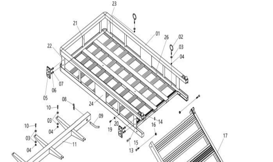 Vevor TYGJ0062 Hitch Mount Cargo Carrier User Manual 2