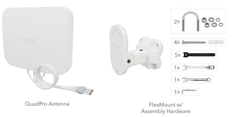 Waveform QuadPro 4x4 MIMO Signal Boosting Panel Antenna Kit Instructions Waveform QuadPro 4x4 MIMO Signal Boosting Panel Antenna Kit Instructions 1