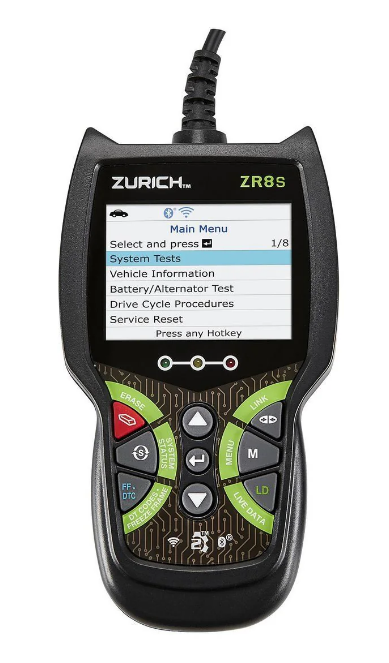 Zurich 63808 ZR4 OBD2 Code Reader Automotive Diagnostic Scanner-product