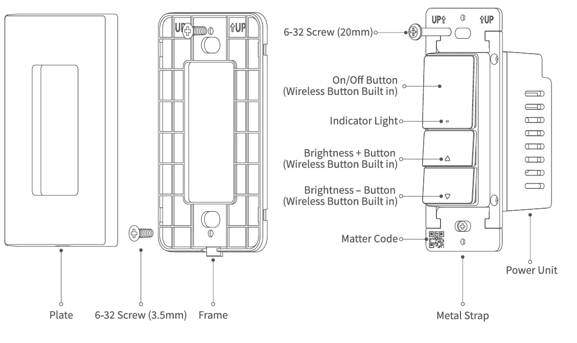 Aqara Smart Dimmer Switch H2 US 1