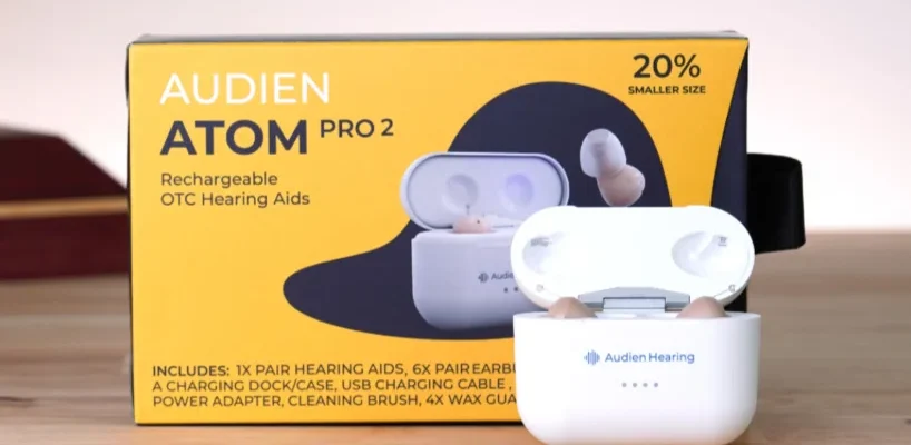 Audien Atom Pro 2 OTC Hearing Aids User Manual feat