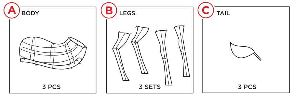 BCP SKY5826 3-Piece Lighted Christmas Deer Set-3