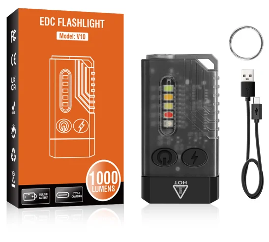Boruit V10 High Power 1000 Lumens EDC Flashlight-product