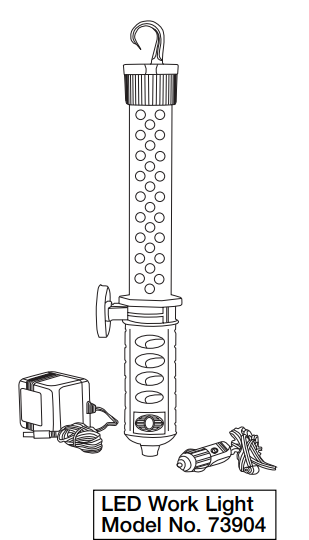Craftsman 73904 Rechargeable LED Worklight User Guide 1