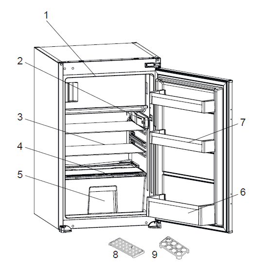 Cylinda KI1288LE Refrigerator-1
