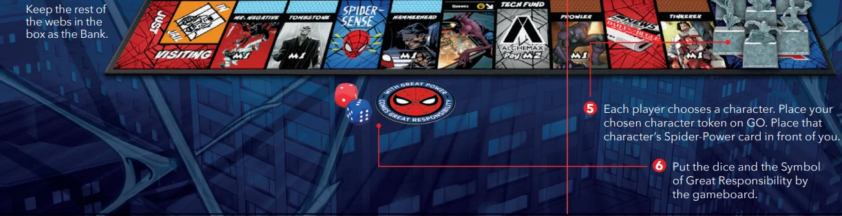 Hasbro Monopoly Marvel Spider Man Board Game User Guide 7