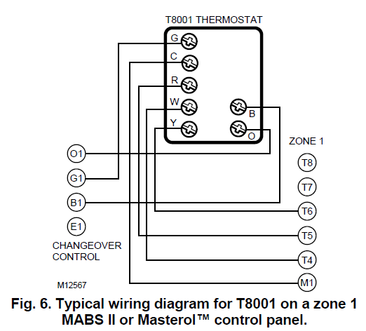 Honeywell T8000-T8001C-8