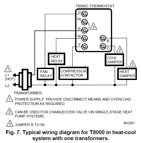Honeywell T8000-T8001C-9