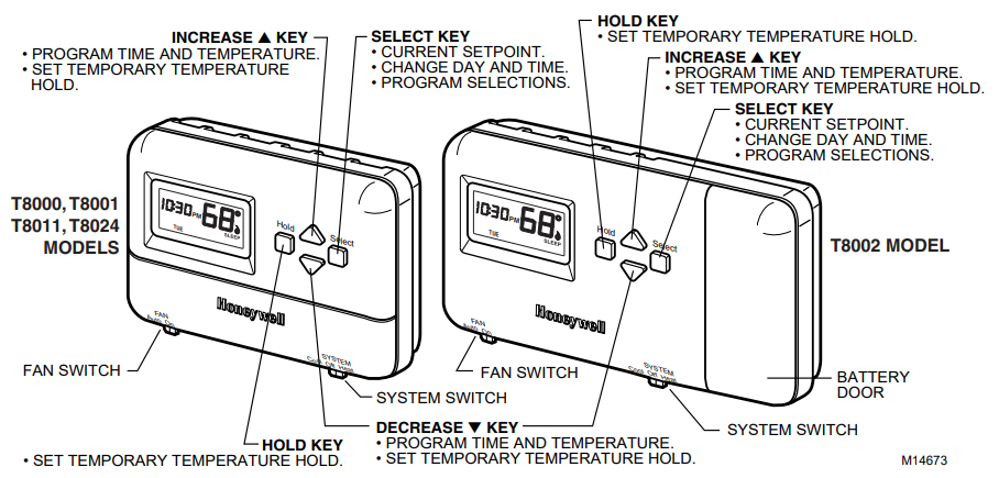 Honeywell T8001C Programmable Thermostat-1