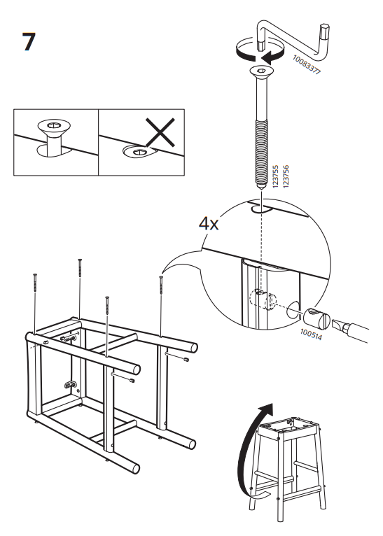 IKEA RONNINGE Bar Stool-11