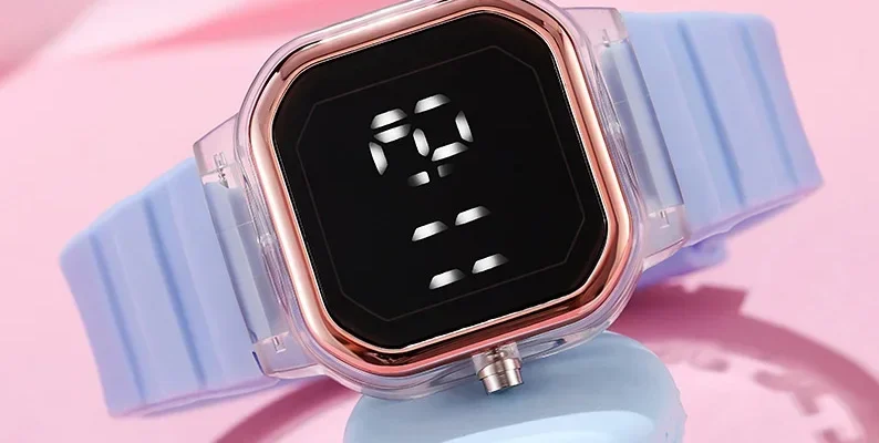 Justice JSE40062WM LED Watch Instructions feat