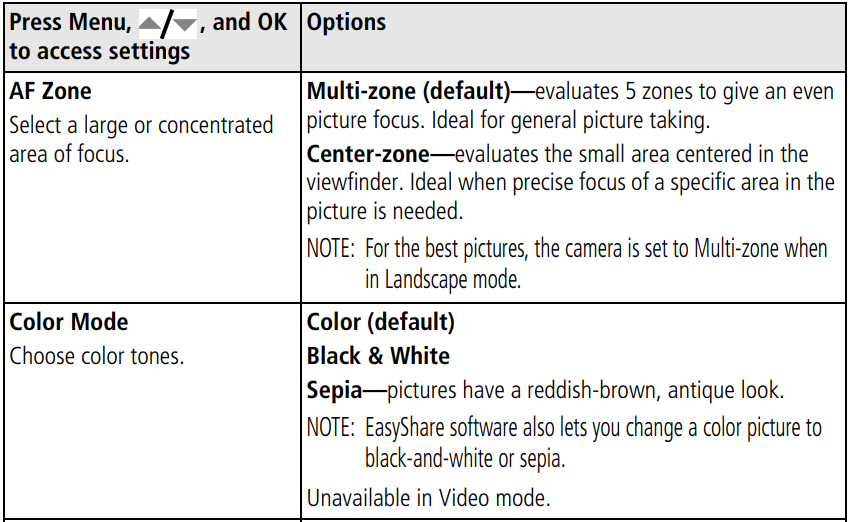 Kodak EasyShare C613 Digital Camera User Guide 36