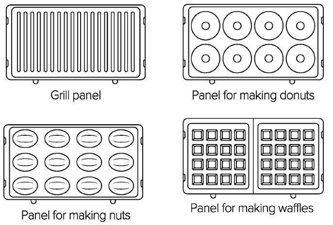 Magio MG-379 Multimaker 4-in-1 Sandwich Maker User Manual Magio MG-379 Multimaker 4-in-1 Sandwich Maker-2