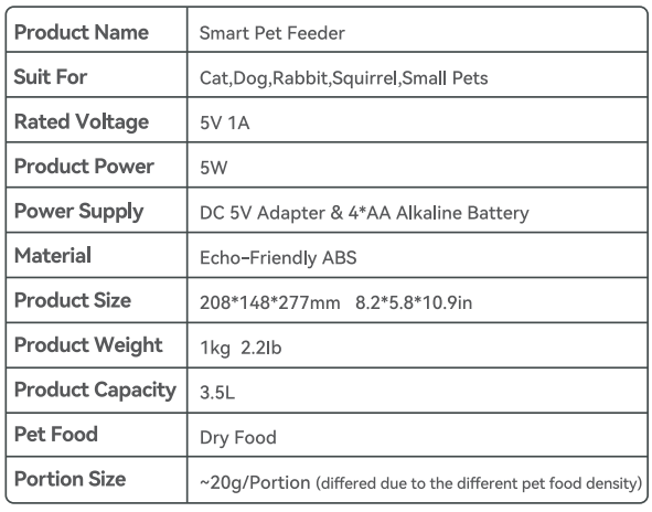 Papifeed PB-33 Smart Automatic Pet Feeder-4