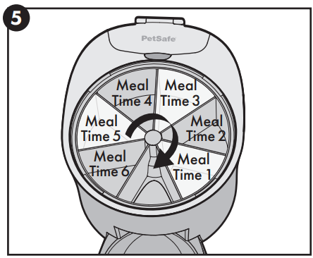 PetSafe PFD00-15956 6-Meal Automatic Cat Feeder 6