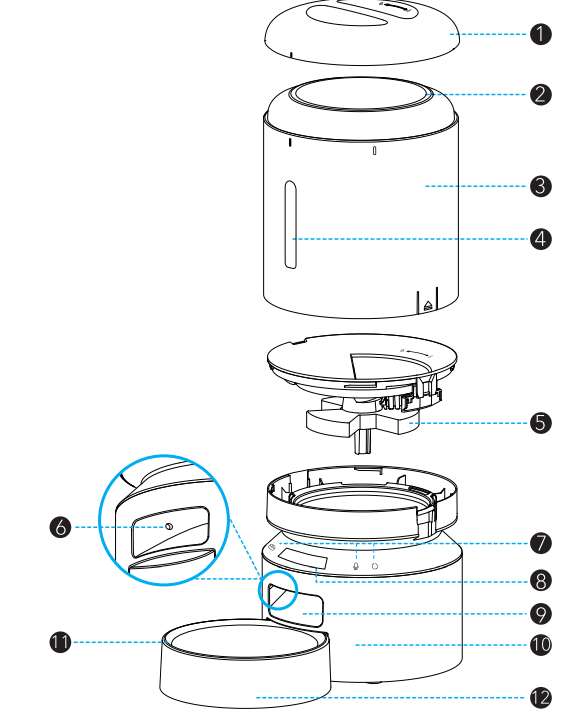 Petlibro PLAF103 Granary WIFI Smart Feeder-8