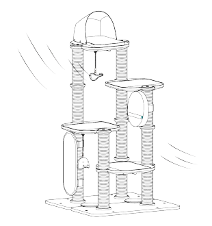 Petlibro PLCT005 Infinity Cat Tree Castle-56