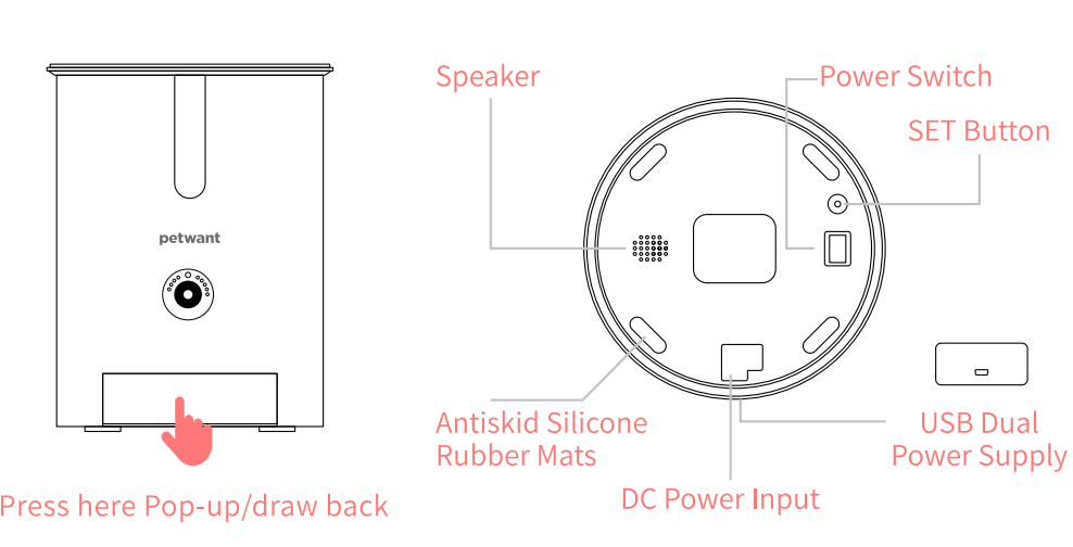 Petwant F3-C Smart Pet Feeder with Camera-5