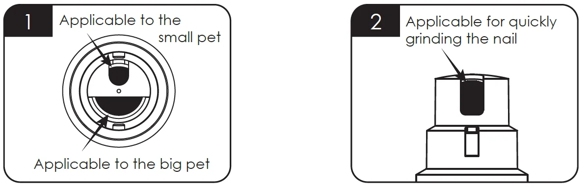 Petwant N30 LED Pet Nail Grinder 5