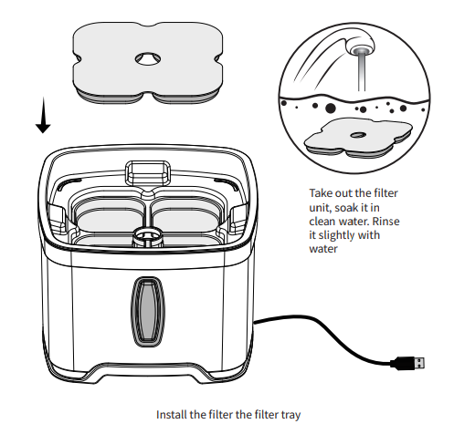 Petwant PW-107 Stainless Steel Pet Water Fountain 3
