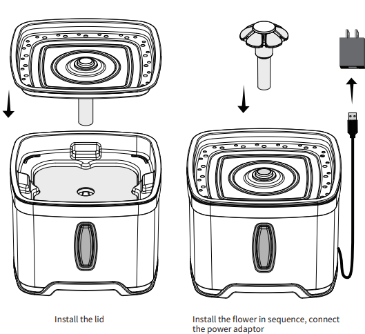 Petwant PW-107 Stainless Steel Pet Water Fountain 4