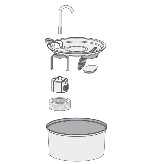 Petwant PWS-105 Pet Water Fountain Instruction Manual 1