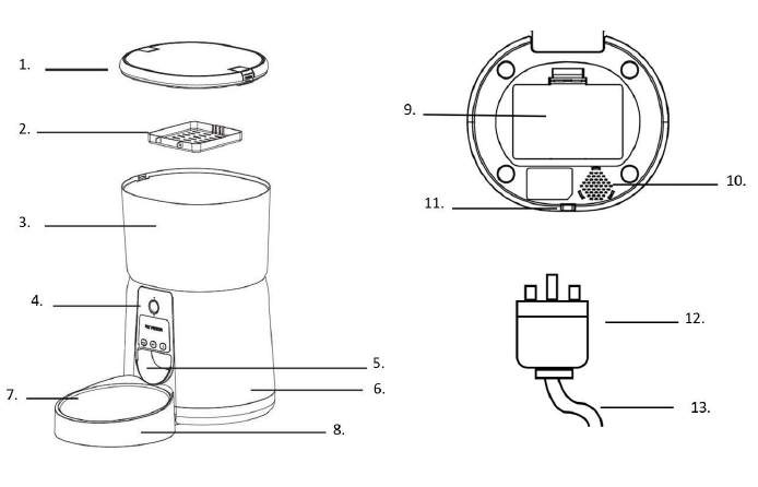 Rasonic SMART FEED Automatic Pet Feeder-11