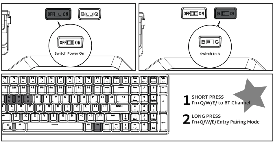 Royal Kludge RK100 Mechanical Wireless Keyboard User Manual Royal Kludge RK100 Mechanical Wireless Keyboard- 3
