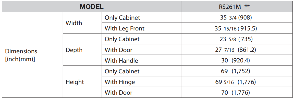 Samsung RS261MDBP Free-Standing Refrigerator User Manual 4