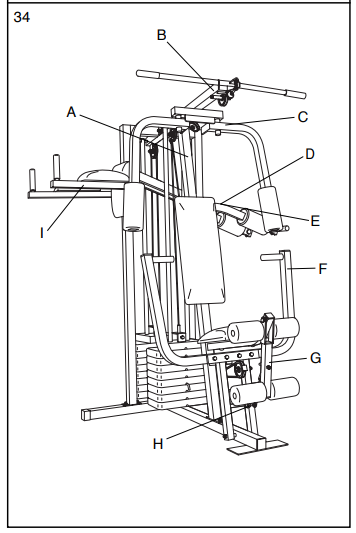 Weider 8530 Universal Home Gym User Manual 35