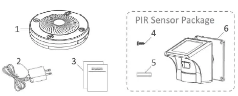 eMACROS HS002W Wireless Solar Driveway Alarm System-1