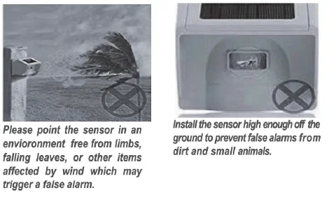 eMACROS HS002W Wireless Solar Driveway Alarm System-6
