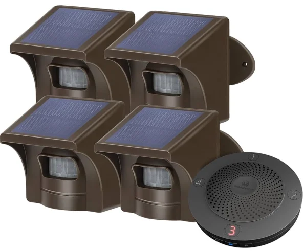 eMACROS HS002W Wireless Solar Driveway Alarm System-product