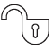 open lock sign