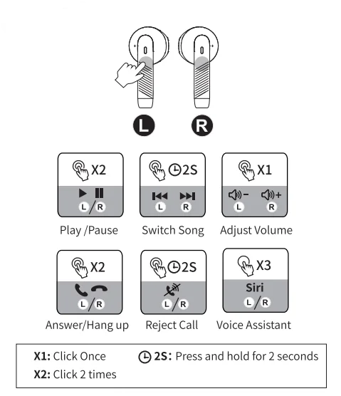 Amazon J51 Wireless Bluetooth Earbuds User Manual Amazon J51 Wireless Bluetooth Earbuds User Manual 4